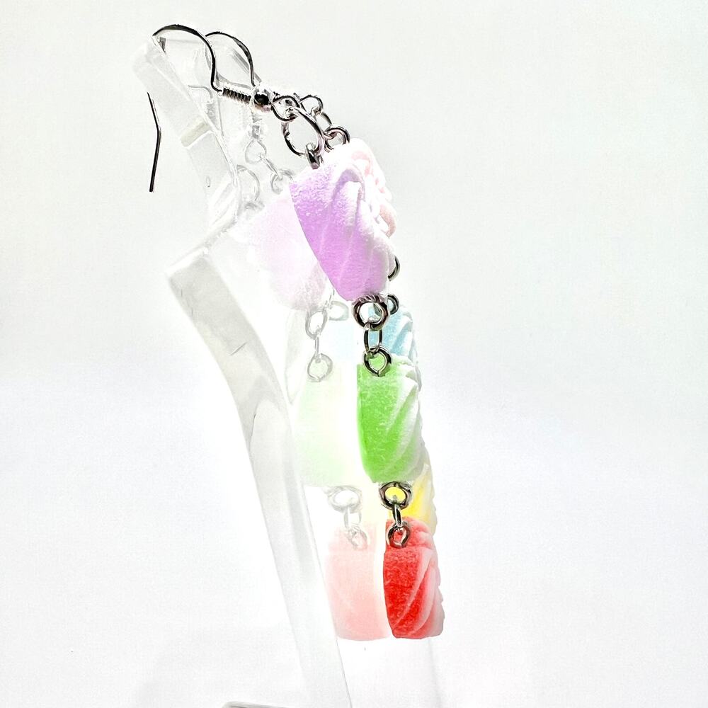 Sugar Heart Earrings - Candy Earrings - Heart Accessories - Valentines Day Earri - Picture 3 of 8